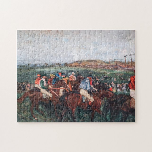 Edgar Degas - Gentlemen Race Jigsaw Puzzle (Horizontal)