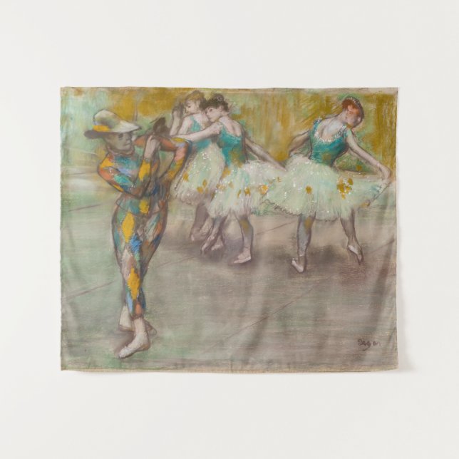 Edgar Degas - Harlequin Dance Tapestry (Front (Horizontal))