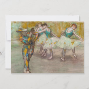 Edgar Degas - Harlequin Dance Thank You Card