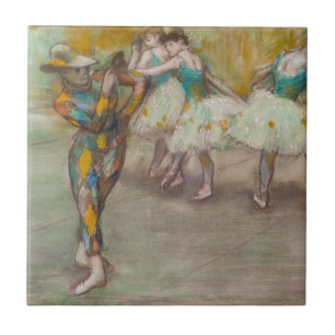 Edgar Degas - Harlequin Dance Tile