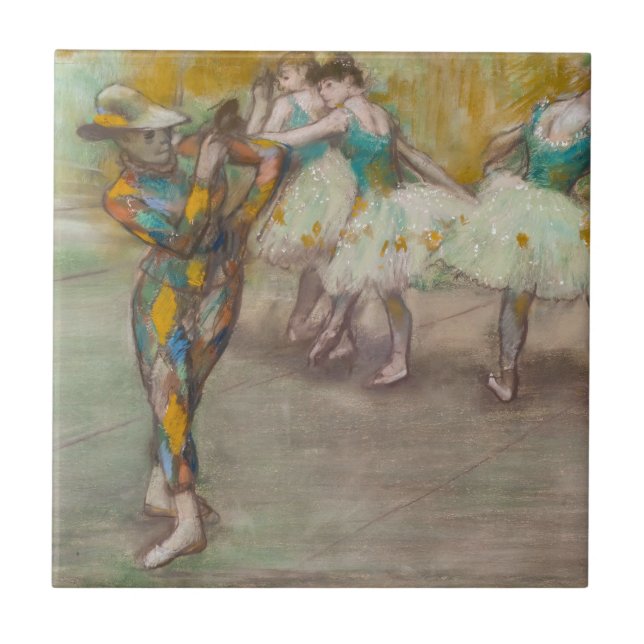 Edgar Degas - Harlequin Dance Tile (Front)