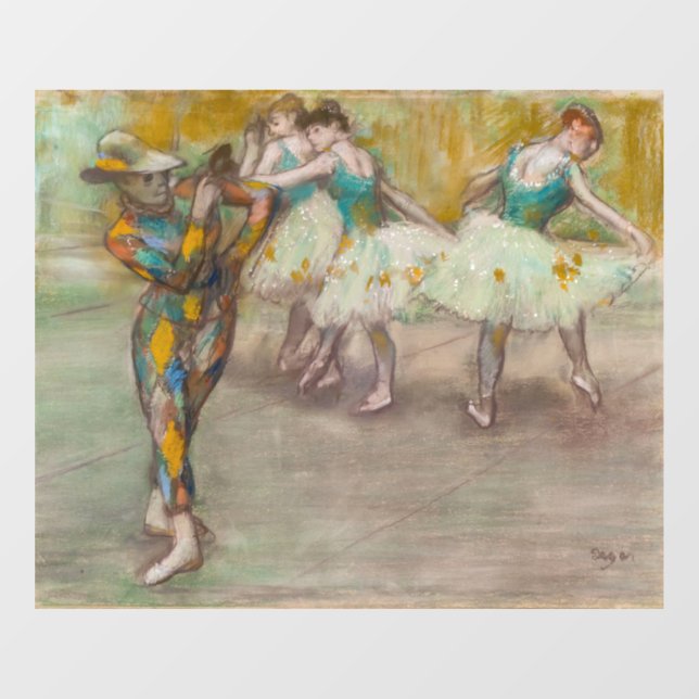 Edgar Degas - Harlequin Dance Window Cling (Sheet)