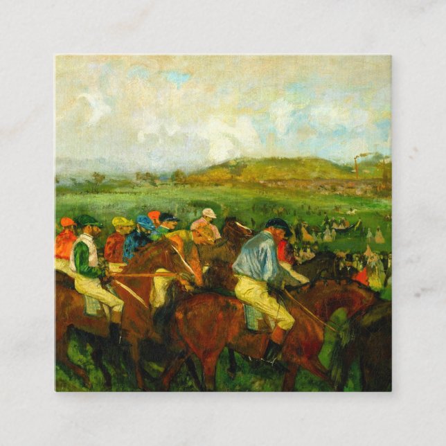 Edgar Degas Horseback Riding Enclosure Card (Front)