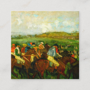 Edgar Degas Horseback Riding Enclosure Card