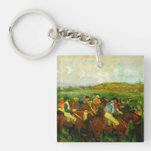 Edgar Degas Horseback Riding Keychain