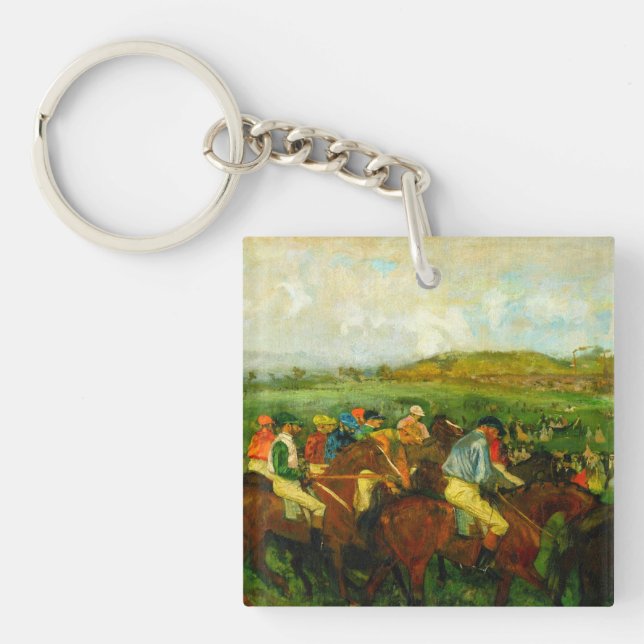 Edgar Degas Horseback Riding Keychain (Front)