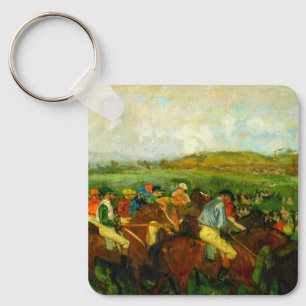 Edgar Degas Horseback Riding Keychain