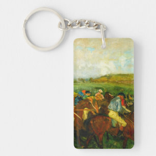 Edgar Degas Horseback Riding Keychain