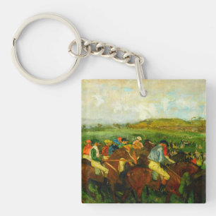 Edgar Degas Horseback Riding Keychain