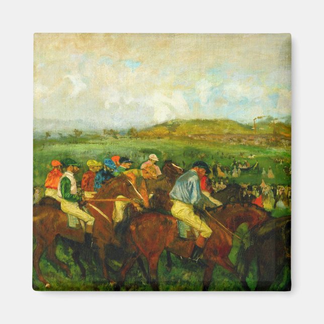 Edgar Degas Horseback Riding Magnet (Front)