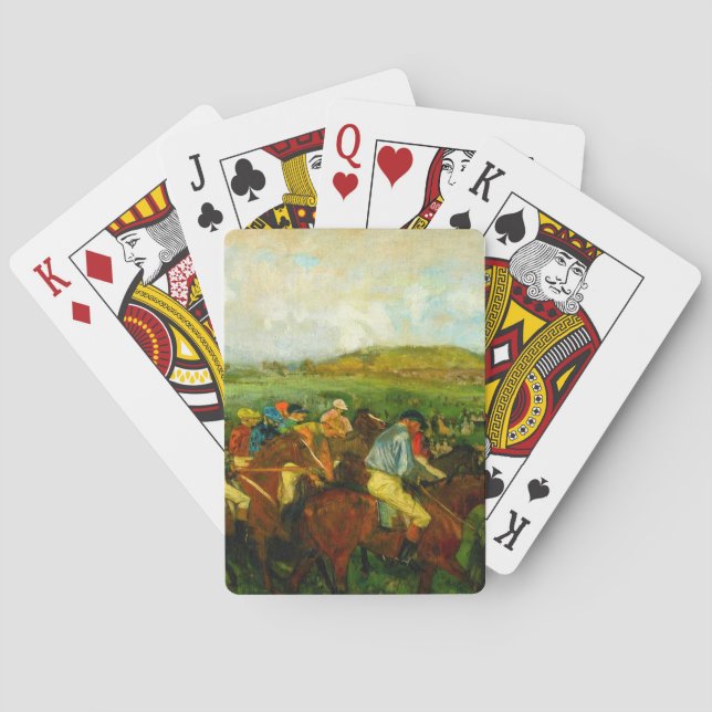 Edgar Degas Horseback Riding Playing Cards (Back)