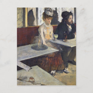 Edgar Degas In a Cafe, or The Absinthe Postcard