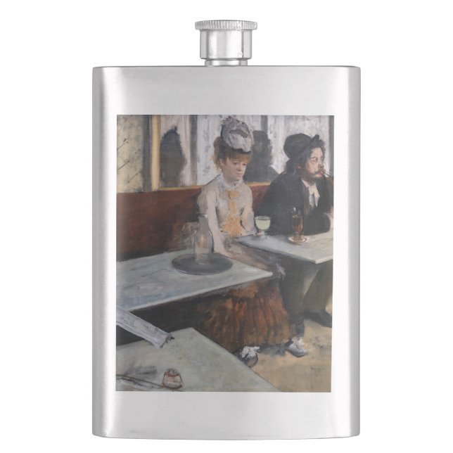 Edgar Degas - In a Cafe / The Absinthe Hip Flask (Front)