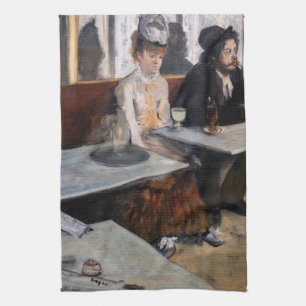 Edgar Degas - In a Cafe / The Absinthe Kitchen Towel