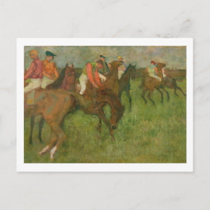 Edgar Degas   Jockeys, 1886-90 Postcard