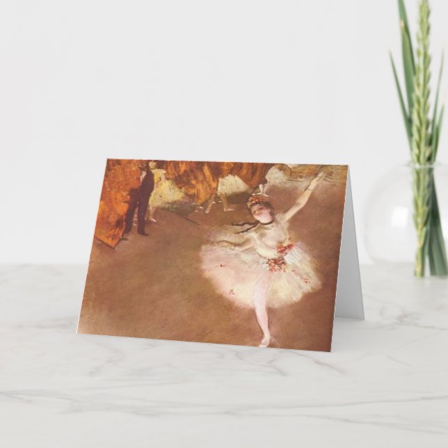 Edgar Degas la carte de voeux d'étoile (Devant)