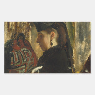 Edgar Degas - Mademoiselle Marie Dihau (1843–1935) Sticker
