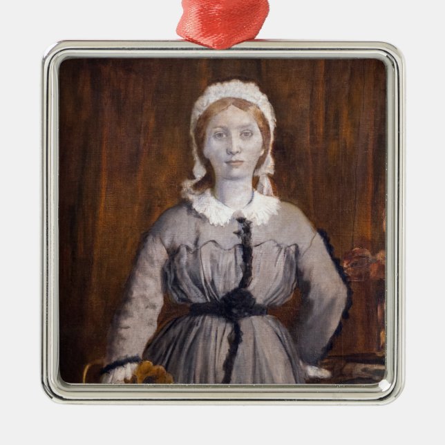 Edgar Degas - Marguerite de Gas Metal Ornament (Front)