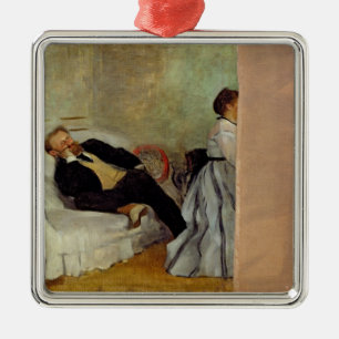 Edgar Degas   Monsieur and Madame Edouard Manet Metal Ornament