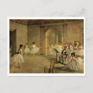 Edgar Degas - Opera Ballet Hall Rue Peletier 1872 Postcard