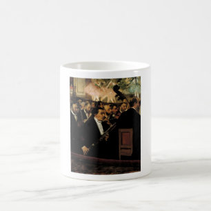 Edgar Degas - Orcchestra of Opera 1870 Clarinet Coffee Mug