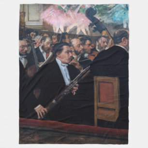 Edgar Degas - Orchestra at the Opera Fleece Blanket