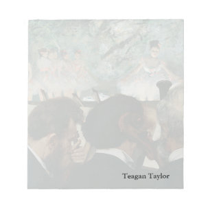 Edgar Degas Orchestra Musicians Notepad