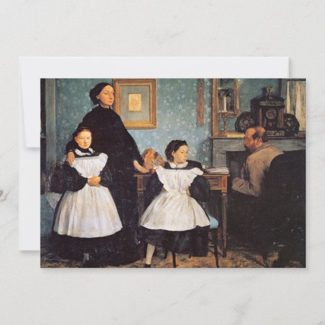 Edgar Degas painting, The Bellelli Family Card (Front)