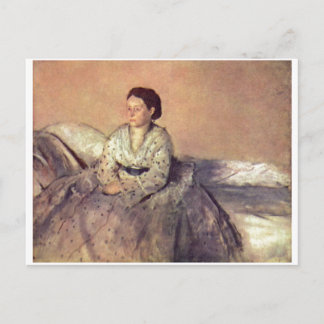 Edgar Degas - Portrait Madame Rene de Gas 1872-73 Postcard