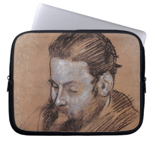 Edgar Degas Portrait of Diego Martelli Laptop Sleeve