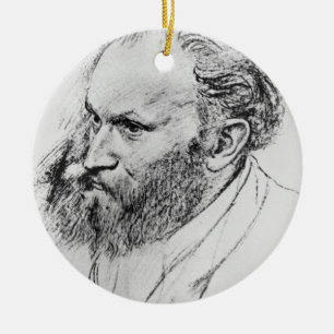 Edgar Degas Portrait of Edouard Manet Ceramic Ornament
