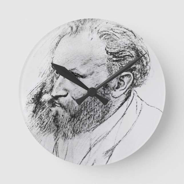 Edgar Degas | Portrait of Edouard Manet  Round Clock (Front)
