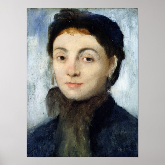 Edgar Degas | Portrait of Josephine Gaujelin, 1867 Poster (Front)