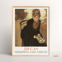 Edgar Degas Portrait of Mary Cassatt Art Elegance