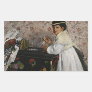 Edgar Degas - Portrait of Mlle. Hortense Valpincon Sticker