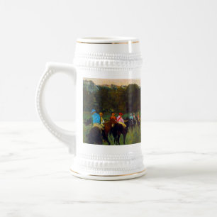 Edgar Degas Race Horses at Longchamp Beer Stein