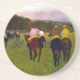 Edgar Degas Race Horses at Longchamp Coaster