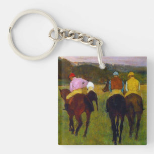 Edgar Degas Race Horses at Longchamp Keychain