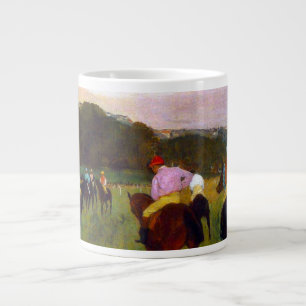 Edgar Degas Race Horses at Longchamp Large Coffee Mug