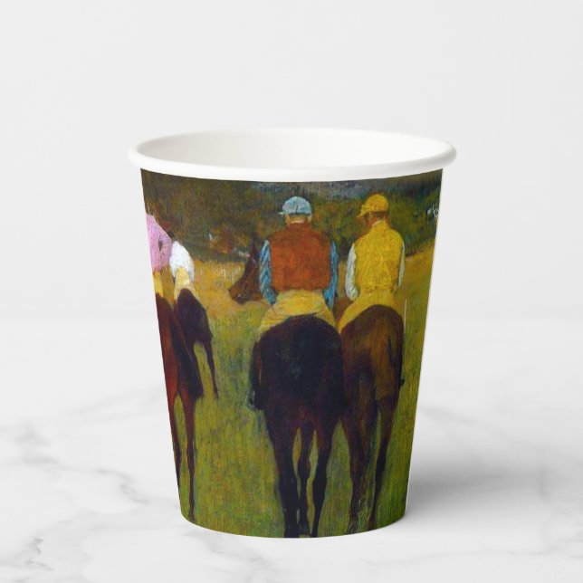 Edgar Degas Race Horses at Longchamp Paper Cups (Back)