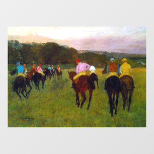 Edgar Degas Race Horses at Longchamp Window Cling