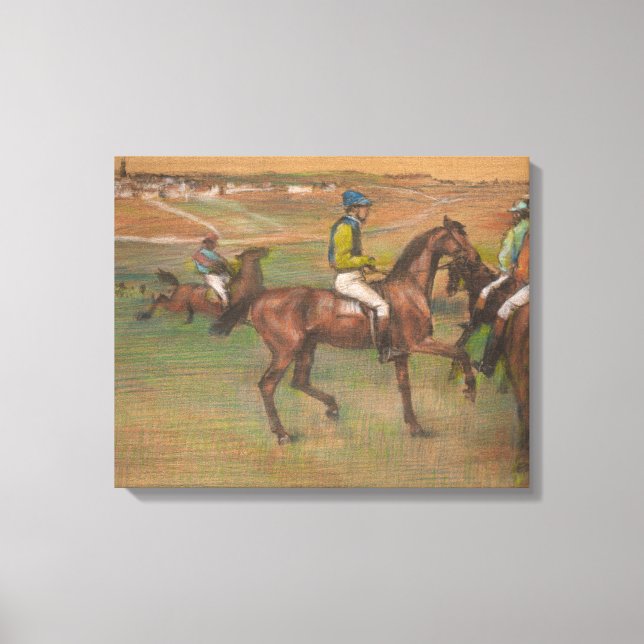 Edgar Degas - Race Horses Canvas Print (Front)