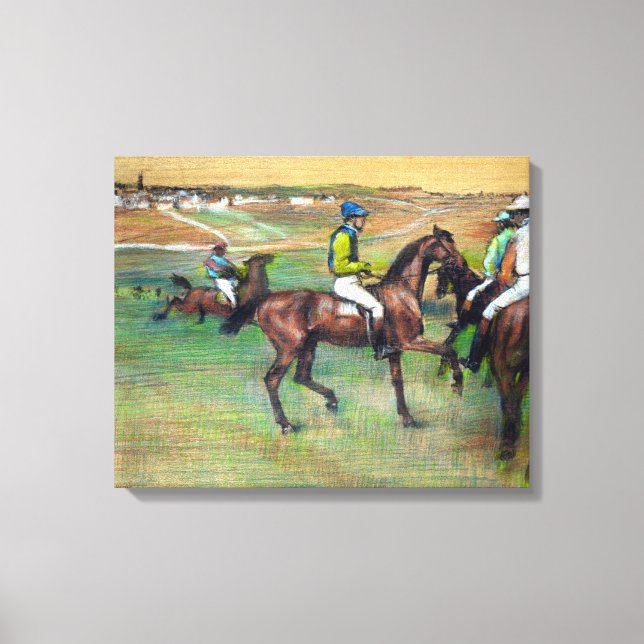 Edgar Degas Race Horses Canvas Print (Front)