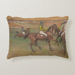 Edgar Degas - Race Horses Decorative Pillow