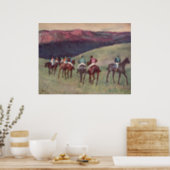 Edgar Degas - Race Horses Training 1894 racehorses Poster (Kitchen)