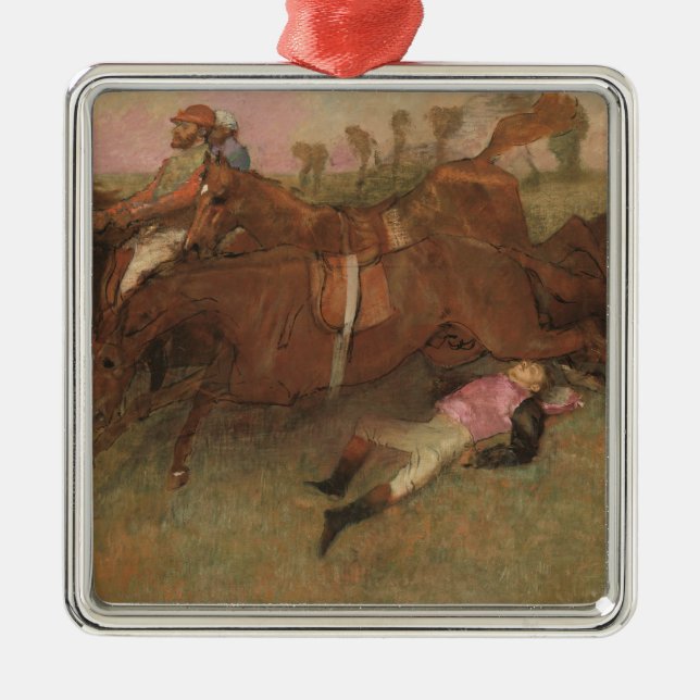 Edgar Degas | Scene from the Steeplechase Metal Ornament (Front)