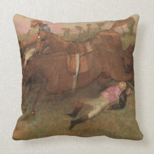 Edgar Degas   Scene from the Steeplechase Throw Pillow