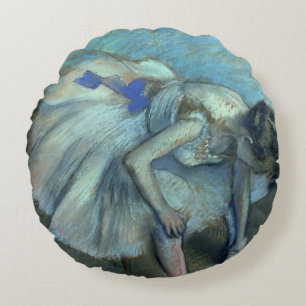 Edgar Degas Seated Dancer, c.1881-83 Round Pillow