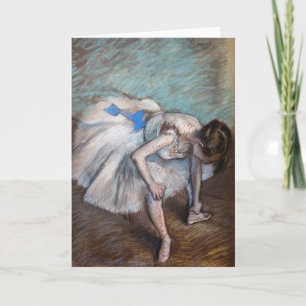 Edgar Degas - Seated Dancer Card