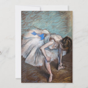 Edgar Degas - Seated Dancer Thank You Card